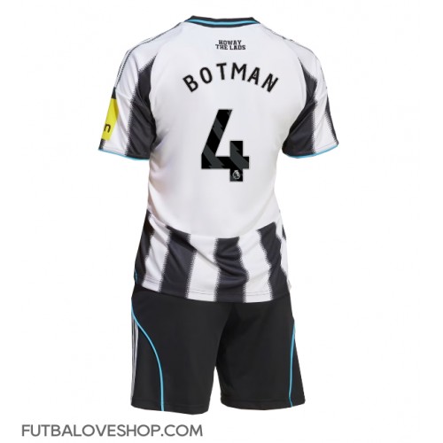 Dres Newcastle United Sven Botman #4 Domáci pre deti 2025-26 Krátky Rukáv (+ trenírky)